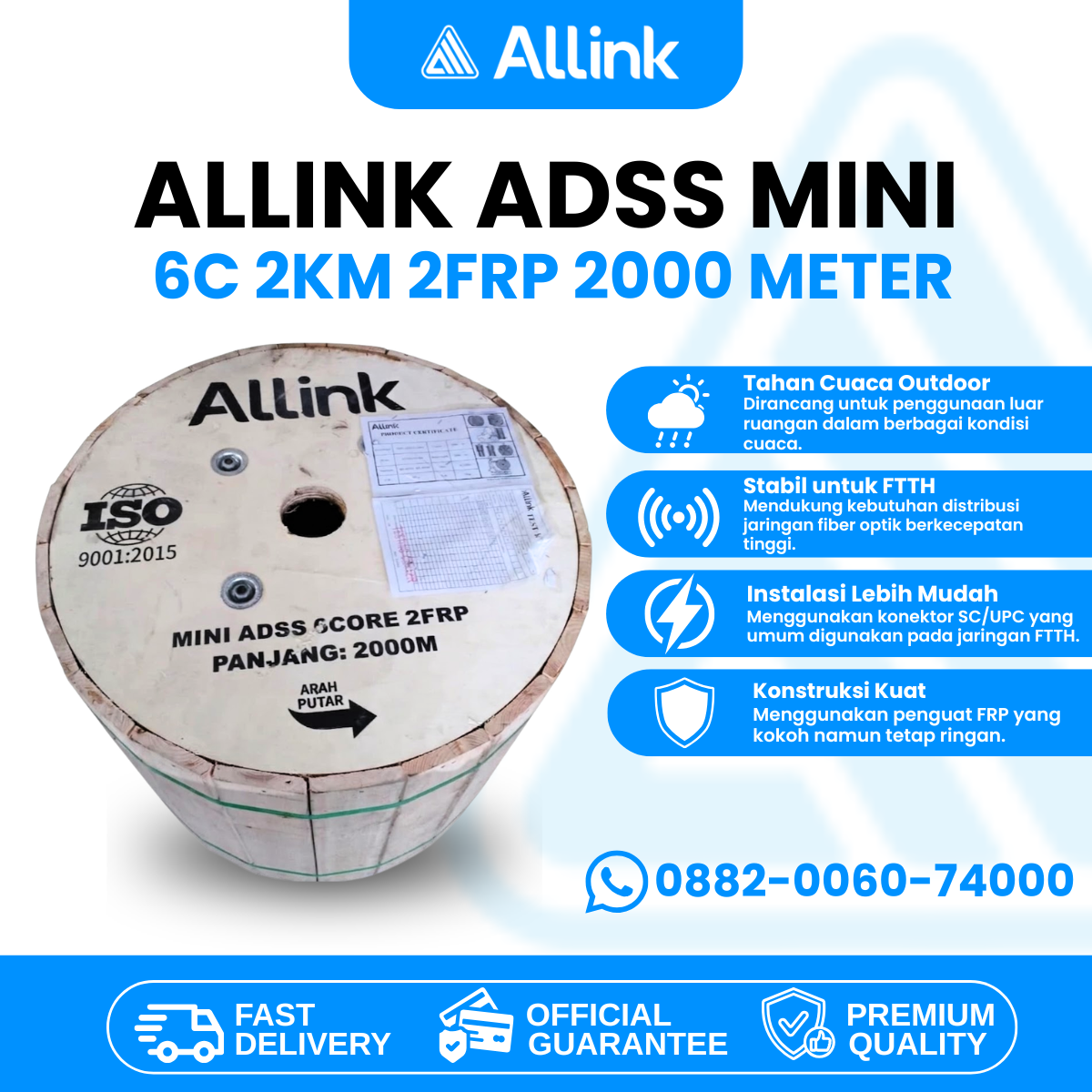ADSS MINI ALLINK 6 CORE 2KM