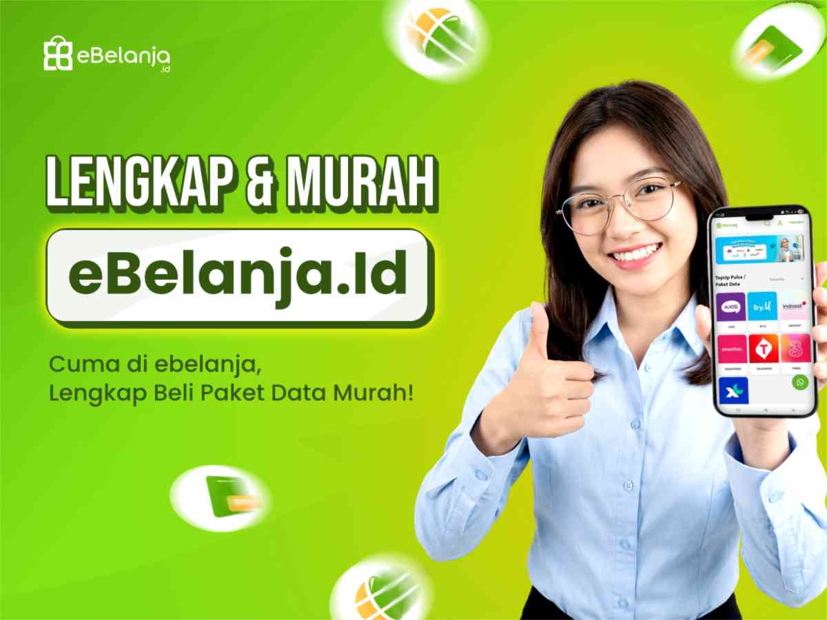 Cuma di ebelanja, Lengkap Beli Paket Data Murah