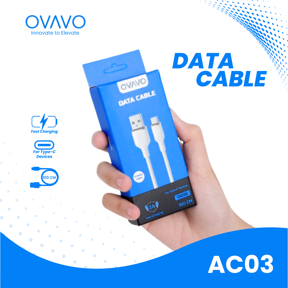 OVAVO Data Cable CSC03 Single Pax 
