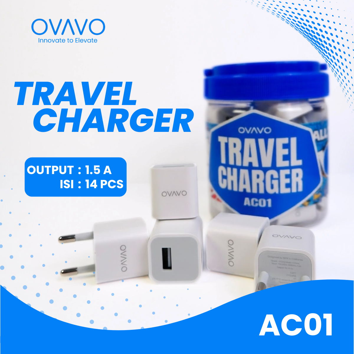 OVAVO Travel Charger AC01