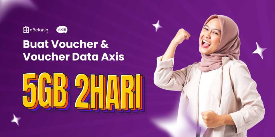 Image of PRODUK BARU BUAT VOUCHER DAN VOUCHER DATA AXIS 5GB 2 HARI