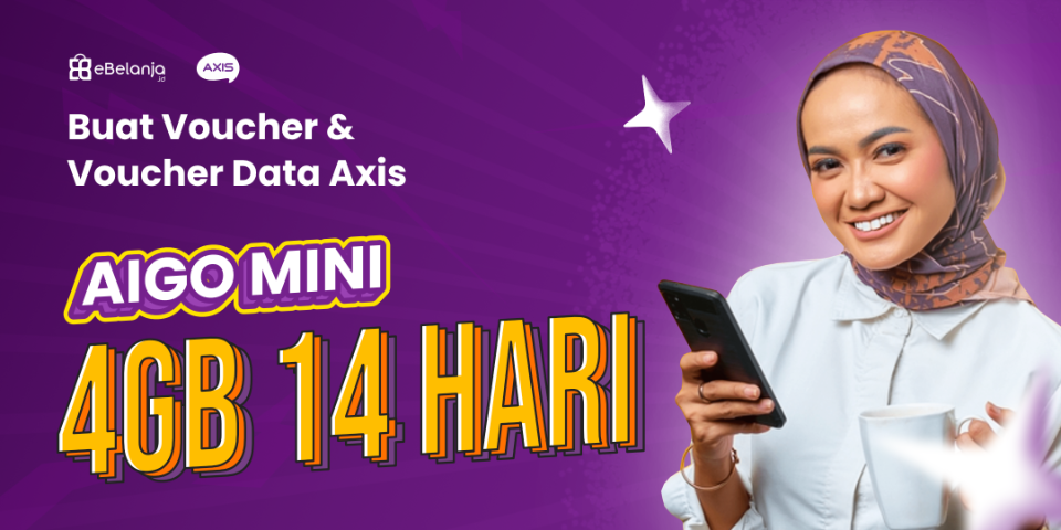 Image of PRODUK BARU BUAT VOUCHER DAN VOUCHER DATA AXIS 4GB 14 HARI