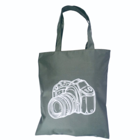 Totebag Motif Camera Resleting
