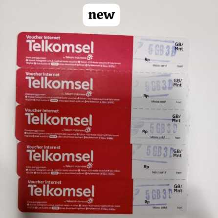 Voucher Telkomsel 5gb 3h new